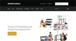 Desktop Screenshot of barbellacademy.com
